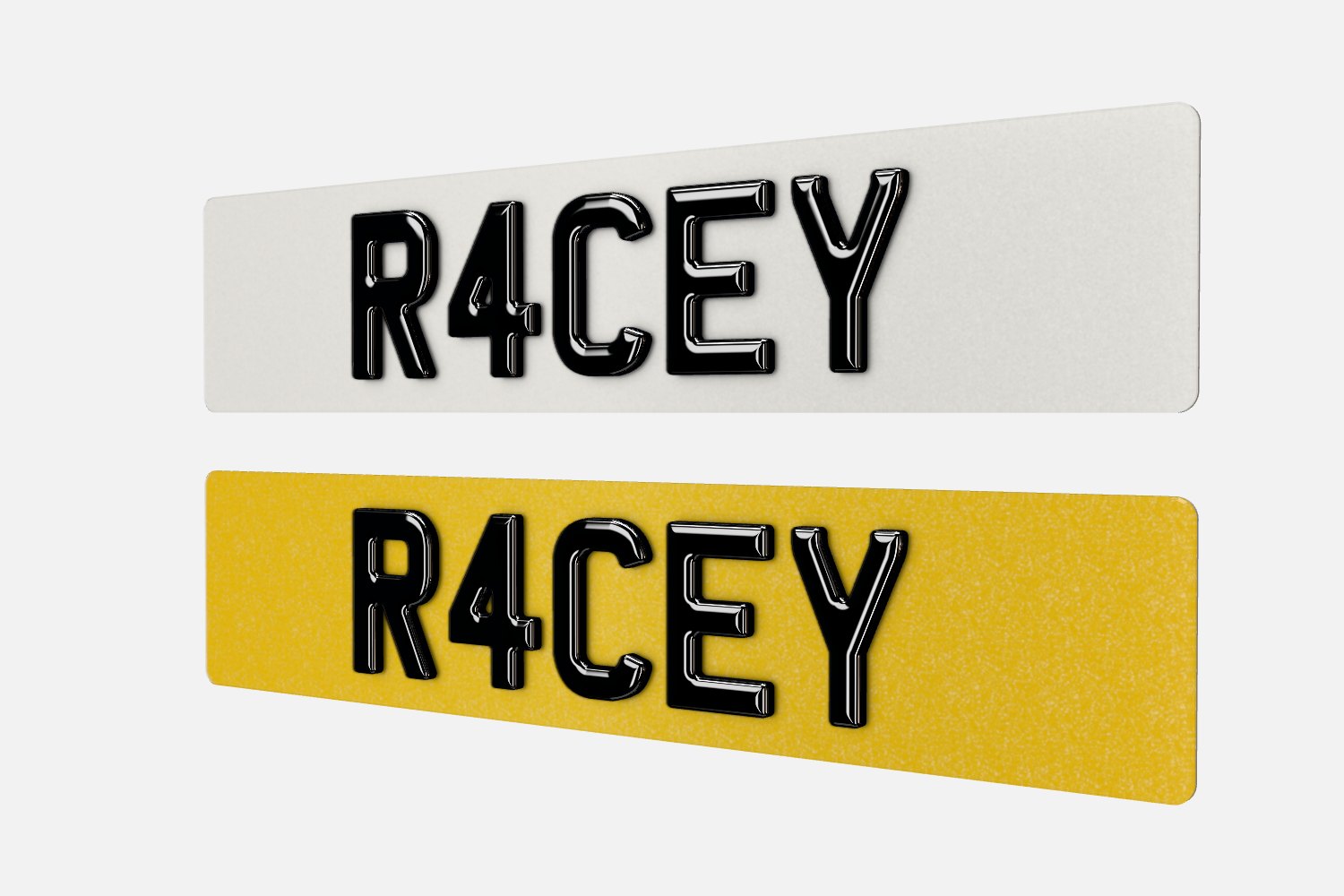4D gel show plates with custom spacing, front and rear